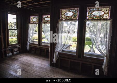 Innenaufnahmen des Winchester Mystery House in San Jose Kalifornien Stockfoto