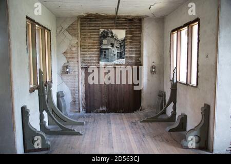 Innenaufnahmen des Winchester Mystery House in San Jose Kalifornien Stockfoto