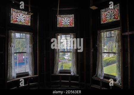 Innenaufnahmen des Winchester Mystery House in San Jose Kalifornien Stockfoto