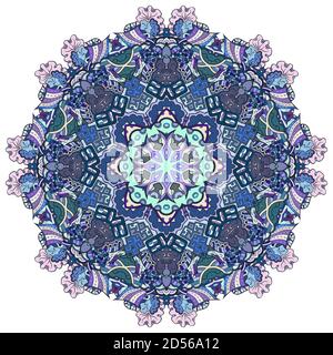 Mandala, tracery Rad Mehndi Design Stock Vektor