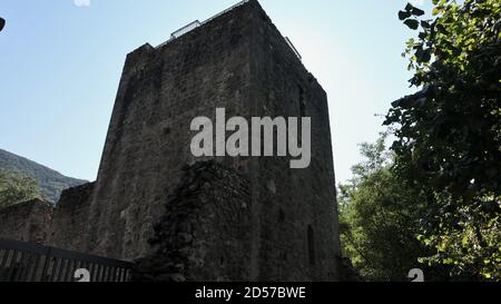 Monticchio – Campanile del Monastero di Sant'Ippolito Stockfoto