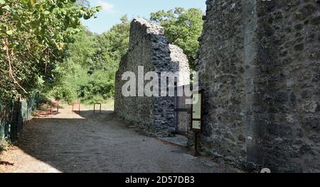 Monticchio – Entrata del Monastero di Sant'Ippolito Stockfoto