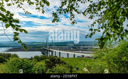 Kessock Bridge über Beauly Firth, Inverness, Schottland, Großbritannien Stockfoto