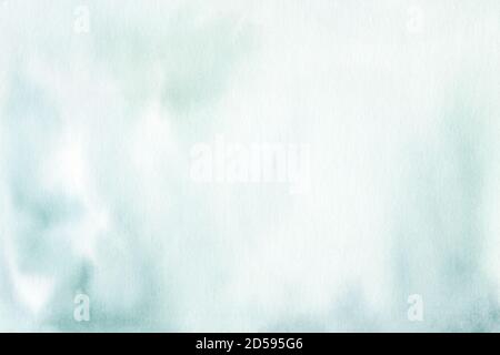 Abstrakte grüne und weiße Aquarell Hintergrund Textur. Handbemalte Cliparts. Grafiken für diy Scrapbooking. Stockfoto