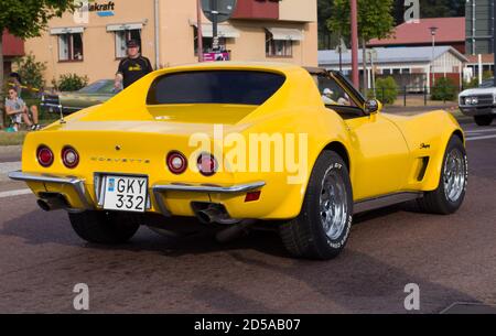 Historischer Sportwagen, Oldtimer - Cheevrolet Corvette Stingray (C3) Stockfoto