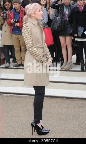 Ellie Goulding. Burberry Prorsum Fashion Show, Kensington Gardens, London. GROSSBRITANNIEN Stockfoto