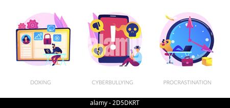 Social Network Verhalten Vektor Konzept Metaphern. Stock Vektor