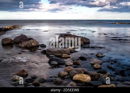 Beadnell Bay, Northumberland Stockfoto