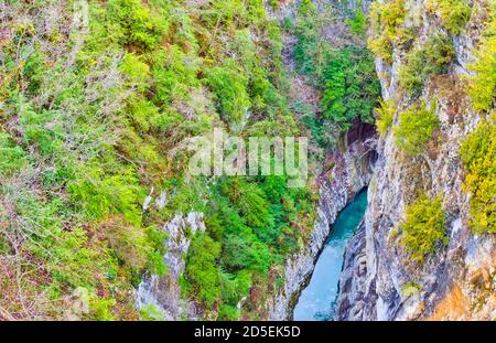 Bellós, Cañón de Añisclo, Añisclo Tal, Geopark Gebiet, Nationalpark Ordesa y Monte Perdido, UNESCO Biosphärenreservat von Ordesa-Viñamala, Pyren Stockfoto