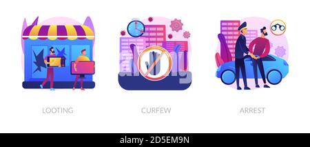 Öffentliche Protest abstrakte Konzept Vektor Illustrationen. Stock Vektor