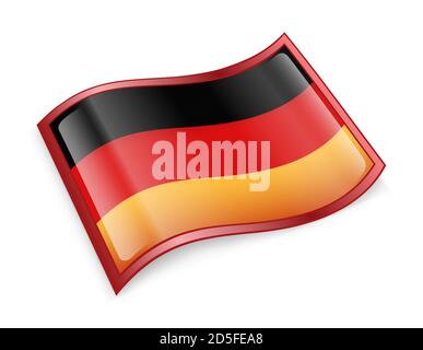 Deutschland-Flaggen-Symbol Stockfoto