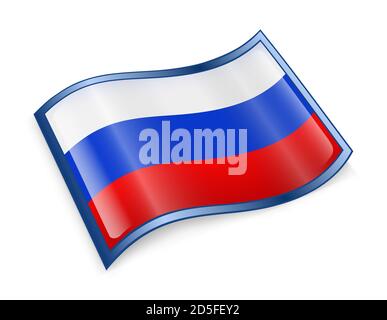 Russland-Flaggen-Symbol Stockfoto