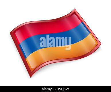 Armenien-Flaggen-Symbol. Stockfoto