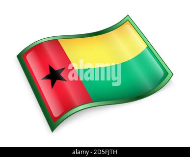 Guinea-Bissau Flaggensymbol. Stockfoto