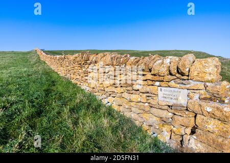 South-West Coast Path an der Heritage Coast in der Nähe von Abbotsbury, Dorset, Stockfoto