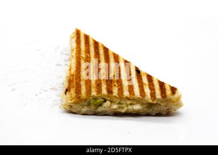 Ein Bild von Sandwich auf weißem Hintergrund Stockfoto