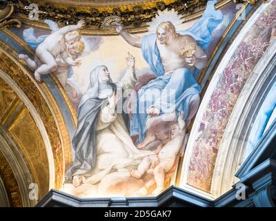 Cappella d'Elci o di Santa Caterina Detail in der Basilika Santa Sabina auf dem Aventin-Hügel - Rom, Italien Stockfoto