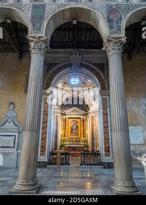 Cappella d'Elci o di Santa Caterina in der Basilika Santa Sabina auf dem Aventin-Hügel - Rom, Italien Stockfoto