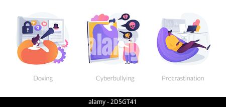 Social Network Verhalten Vektor Konzept Metaphern. Stock Vektor