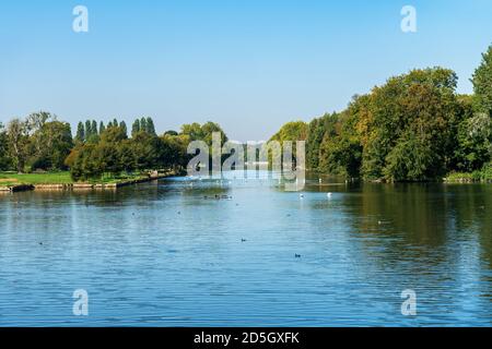 Grand Canal in Domaine de Chantilly - Frankreich Stockfoto