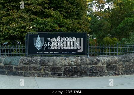 Das Arnold Arboretum in Jamaica Plain Boston Stockfoto