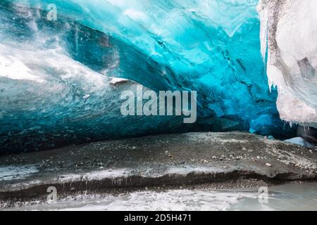 Eis-Höhle, Vatnatjokull Gletscher, Southern Island, Island, Europa Stockfoto