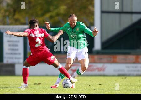 Yeovil Town FC gegen Kings Lynn Town FC, National League Vanarama, Yeovil, Kings Lynn, Somerset, Tom Knowles, 3-1 Heimsieg, Huish Park, Stockfoto