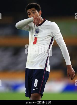 Der englische Jude Bellingham während des UEFA Euro 2021 U-21 Qualifying Group 3 Spiel in Molineux, Wolverhampton. Stockfoto