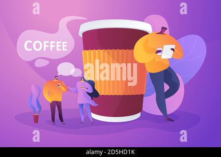 Vektor-Illustration für Kaffeepause-Konzept Stock Vektor