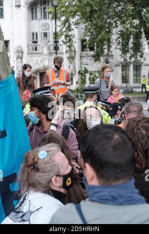 Die Ereignisse des Aussterbens Rebellion 2020 über 10 Tage September bis 10. September Stockfoto