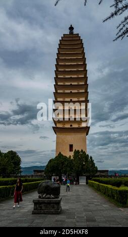 Chongsheng Tempel Dali China Drei Pagoden Stockfoto