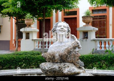 Dominikanische Republik Santo Domingo - Statue auf Maria de Toledo Plaza Maria de Toledo Stockfoto