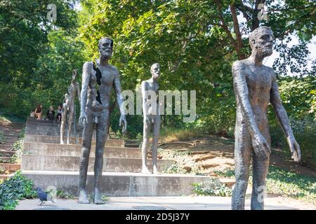 Praha: Denkmal für die Opfer des Kommunismus (Pomnik obetem komunismu) in Mala Strana, Kleinseite, Praha, Prag, Prag, Tschechien Stockfoto