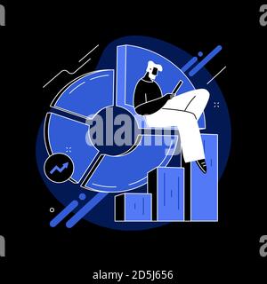 Balanced Scorecard abstrakte Konzept Vektor Illustration. Stock Vektor