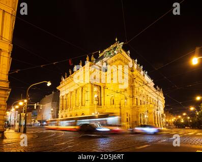 Praha: Nationaltheater (Narodni divadlo) in Nove Mesto, Neustadt, Praha, Prag, Prag, Tschechien Stockfoto