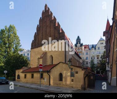 Praha: Alte Neue Synagoge in Josefov (Jüdisches Viertel, Josefstadt) , Praha, Prag, Prag, Tschechien Stockfoto