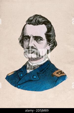Porträt von General Logan. John Alexander Logan (1826 – 1886) war ein amerikanischer Soldat und Politiker. Er diente im mexikanisch-amerikanischen Krieg und war ein Stockfoto