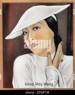 Anna May Wong (geboren Wong Liu Tsong; 1905 – 1961) war eine amerikanische Schauspielerin, galt als der erste chinesisch-amerikanische Hollywood-Filmstar, sowie Stockfoto