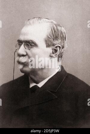 Antonio Canovas del Castillo (1828 – 1897) War ein spanischer Politiker und Historiker, der hauptsächlich für seinen Dienst bekannt war Sechs Amtszeiten als Premierminister und seine OV Stockfoto