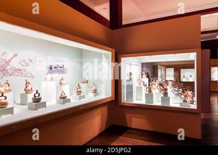 Frühe Zwischenzeit & mittlere Horizont-Sammlung, 'Nationalmuseum für Archäologie, Anthropologie und Geschichte Perus', Lima, Peru, Südamerika Stockfoto