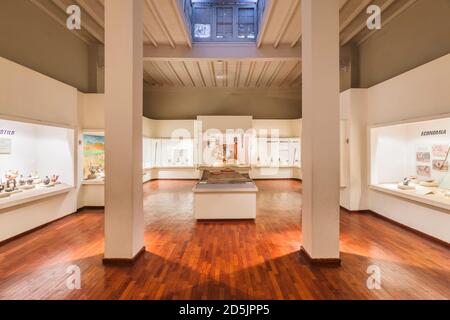 Galerie der Chimu- und Sicanischen Kultursammlung, 'Nationalmuseum für Archäologie, Anthropologie und Geschichte Perus', Lima, Peru, Südamerika Stockfoto