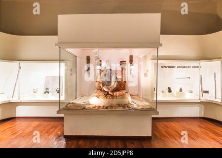 Galerie der Chimu- und Sicanischen Kultursammlung, 'Nationalmuseum für Archäologie, Anthropologie und Geschichte Perus', Lima, Peru, Südamerika Stockfoto