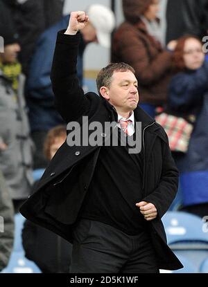 Nottingham Forest Manager Billy Davies nach dem letzten Pfiff. Stockfoto