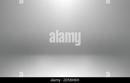 Studio weiß 3d Hintergrund für Fotografie oder Showroom, leeren weißen Raum Stock Vektor