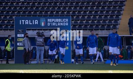 TALY UNDER 21 FUSSBALL-NATIONALMANNSCHAFT während der europäischen Qualifikationsspiele - Italien U21 gegen Irland, Italienische Fußballmannschaft, pisa, Italien, 13 Okt 2020 Credit: LM/Valen Stockfoto