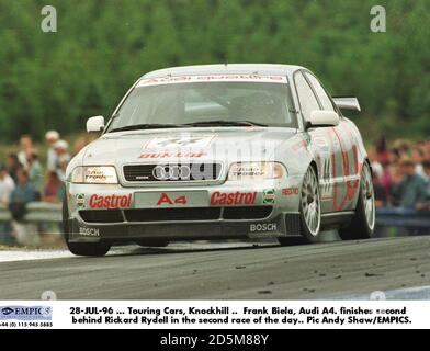 28-JUL-96 ... Touring Cars, Knockhill .. Frank Biela, Audi A4. Wird Zweiter hinter Rickard Rydell im zweiten Rennen des Tages Stockfoto