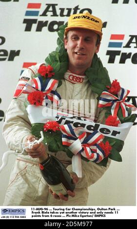 11-AUG-96 ... Tourenwagen-Meisterschaften, Oulton Park ... Frank Biela gewinnt einen weiteren Sieg und braucht von 6 Rennen nur 11 Punkte Stockfoto