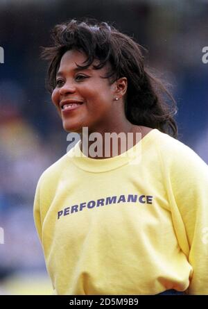 Tessa Sanderson, Performance Games, Crystal Palace Stockfoto