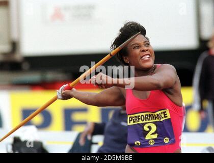 Tessa Sanderson, Performance Games, Crystal Palace Stockfoto