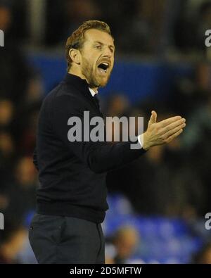 Birmingham City Manager Gary Rowett während des Spiels gegen Watford. Stockfoto